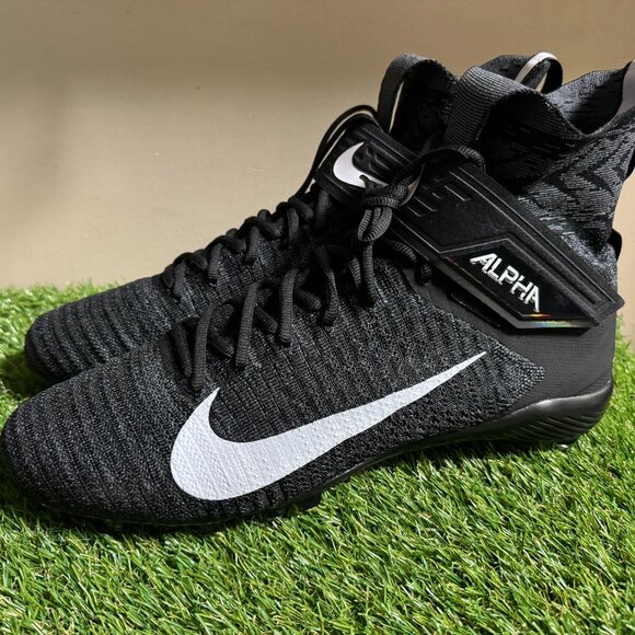 Nike Alpha Menace Elite 2 Flyknit Football Cleats CI1530-001 Men's Size 15 NEW